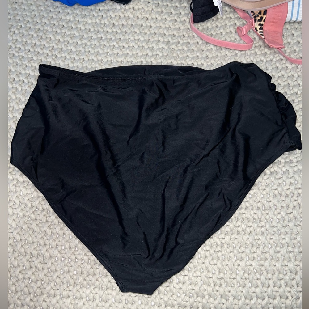 High Waisted Swim Bottoms - Picture 4 of 5